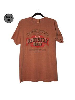 Kentucky Dew Straight Whiskey Label USED Shirt (M, Brown, Bourbon, Old Kentucky)